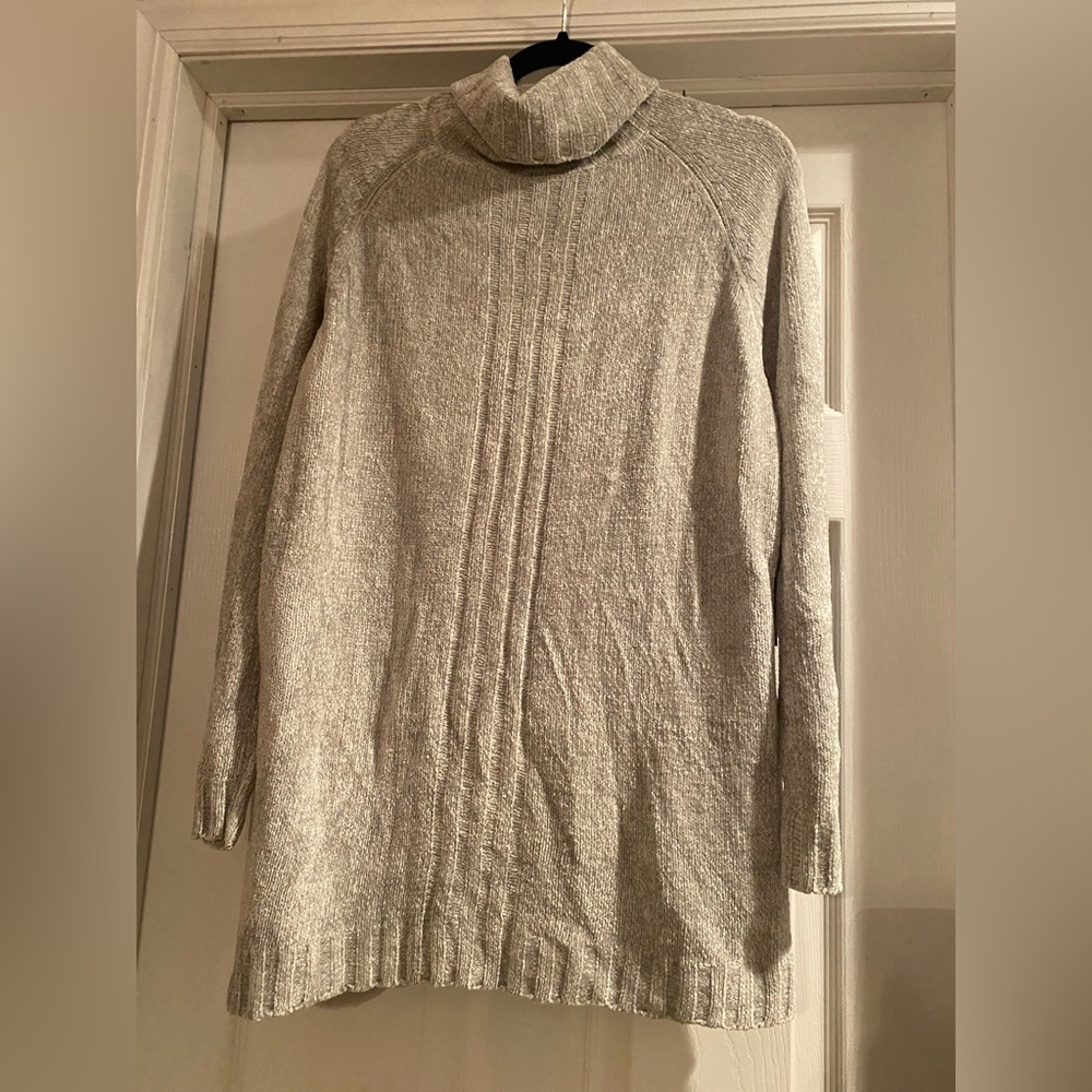 Amber Stone NWT Beige Comfy Sweater- Turtleneck Long Sleeve Ribbed Size XL
